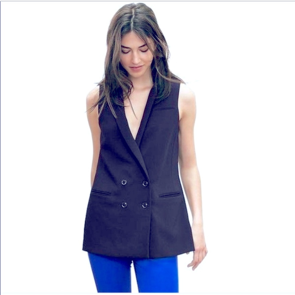 Banana Republic Double Breasted Sleeveless Vest